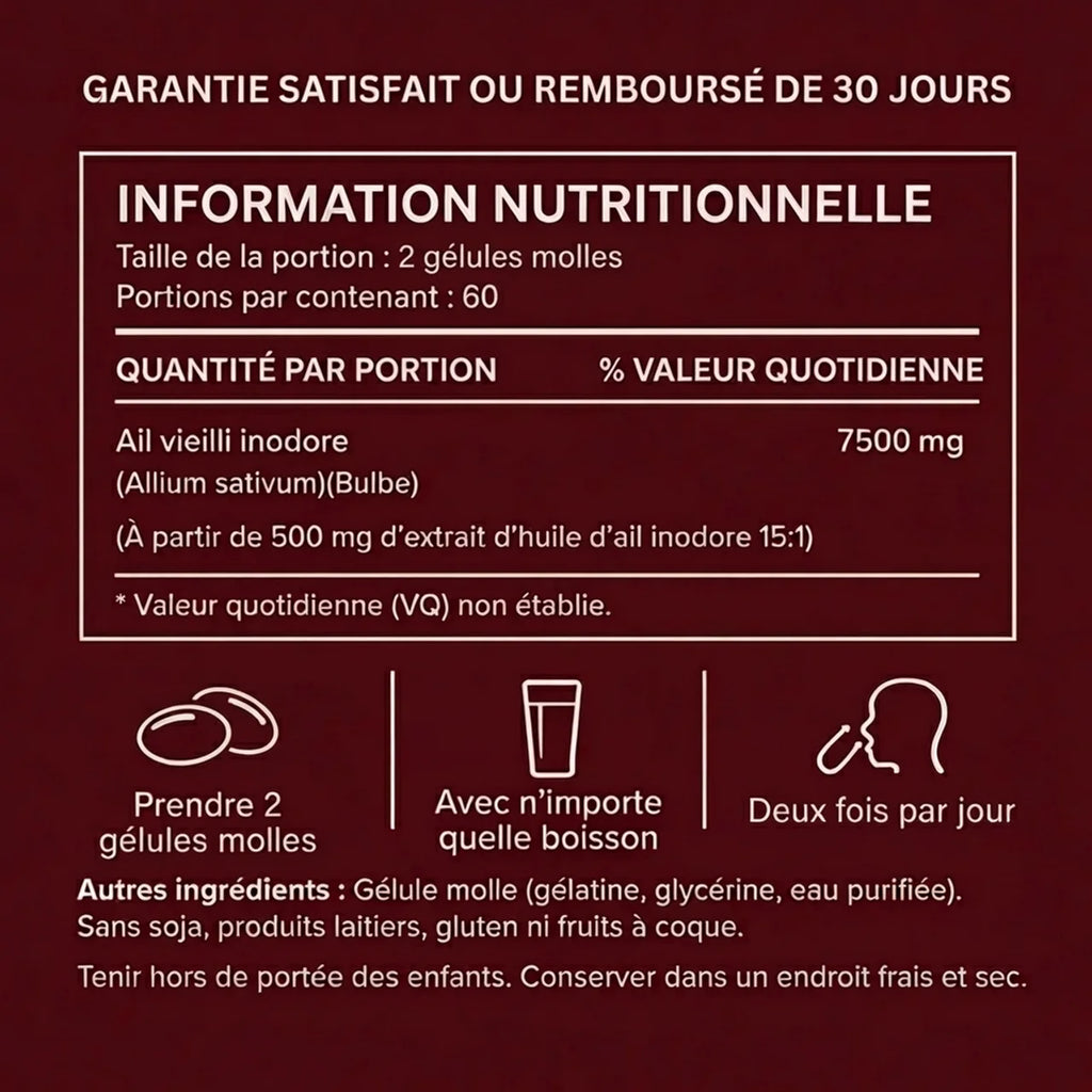 Extrait Naturel d'Ail Vieilli — Pour un bien-être global