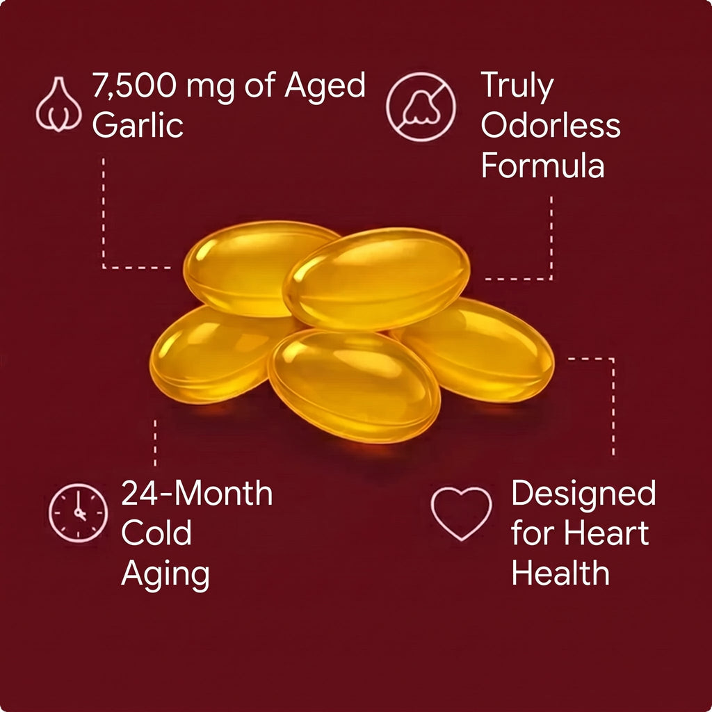 7,500 mg of aged garlic, concentrated formula