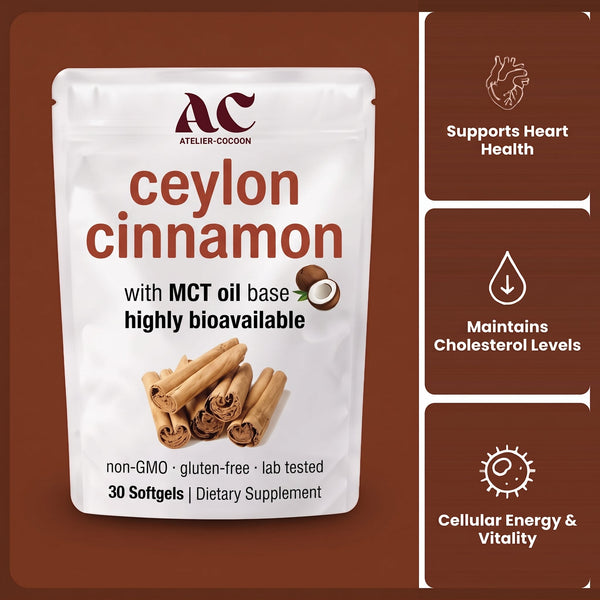 Ceylon Cinnamon 7,200 mg Equivalent with MCT Oil