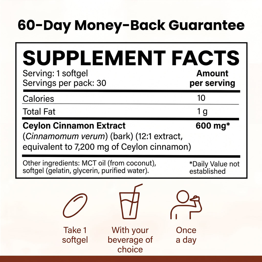Supplement facts: 600 mg of extract