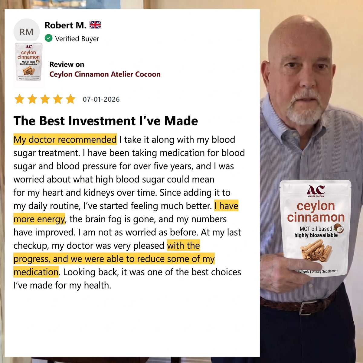 Verified review by Robert M.