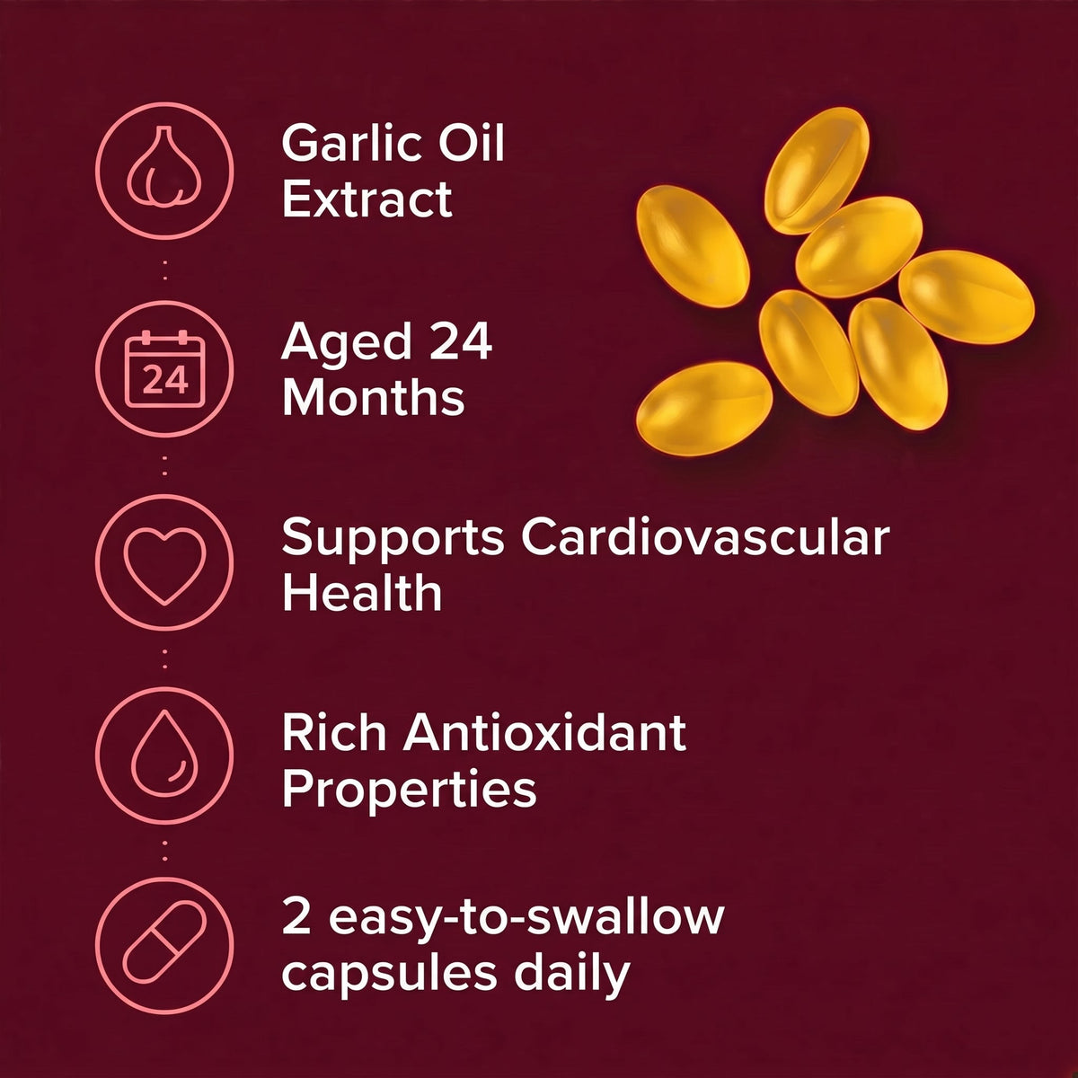 24-month aged garlic oil extract